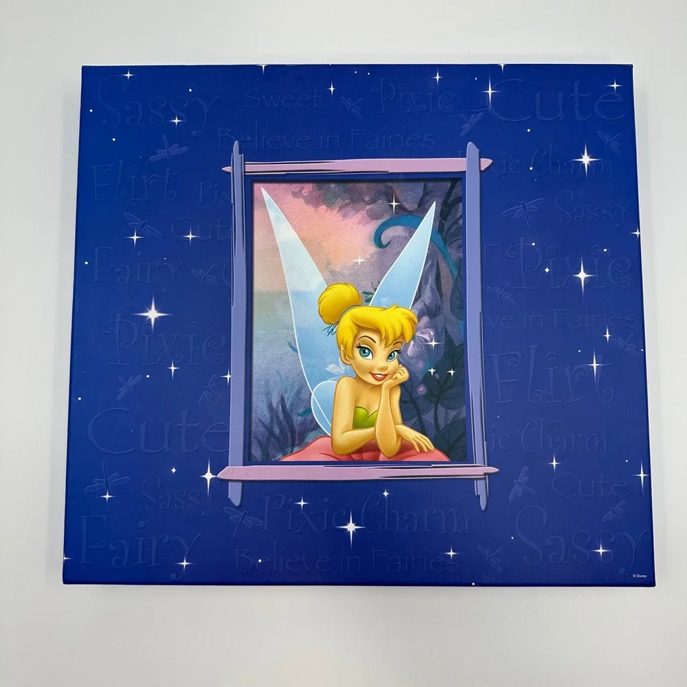 Disney Tinker Bell Sandylion Scrapbook Album Blue Embossed Pixie Hollow New